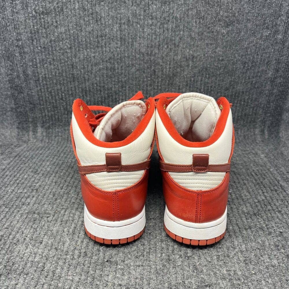 Nike Dunk High LXX Cinnabar Red White Leather Shoes Women’s 10 DX0346-600 - Picture 4 of 8